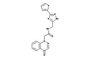 2-(4-ketocinnolin-1-yl)-N-[[3-(2-thienyl)-1H-1,2,4-triazol-5-yl]methyl]acetamide