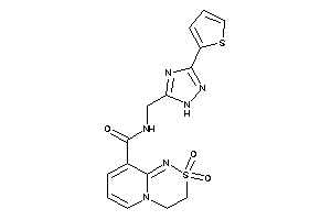 2,2-diketo-N-[[3-(2-thienyl)-1H-1,2,4-triazol-5-yl]methyl]-3,4-dihydropyrido[2,1-c][1,2,4]thiadiazine-9-carboxamide