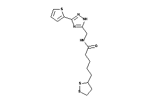 5-(dithiolan-3-yl)-N-[[3-(2-thienyl)-1H-1,2,4-triazol-5-yl]methyl]valeramide