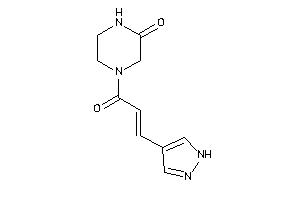 4-[3-(1H-pyrazol-4-yl)acryloyl]piperazin-2-one