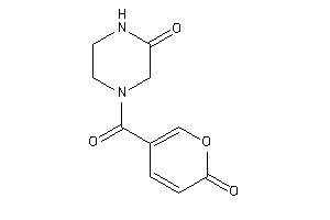 4-(6-ketopyran-3-carbonyl)piperazin-2-one