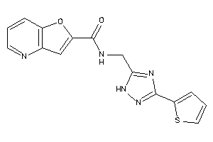 N-[[3-(2-thienyl)-1H-1,2,4-triazol-5-yl]methyl]furo[3,2-b]pyridine-2-carboxamide