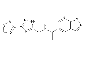 N-[[3-(2-thienyl)-1H-1,2,4-triazol-5-yl]methyl]isothiazolo[5,4-b]pyridine-5-carboxamide