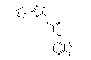 2-(9H-purin-6-ylamino)-N-[[3-(2-thienyl)-1H-1,2,4-triazol-5-yl]methyl]acetamide