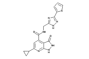 6-cyclopropyl-3-keto-N-[[3-(2-thienyl)-1H-1,2,4-triazol-5-yl]methyl]-1,2-dihydropyrazolo[3,4-b]pyridine-4-carboxamide