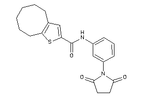 N-(3-succinimidophenyl)-4,5,6,7,8,9-hexahydrocycloocta[b]thiophene-2-carboxamide