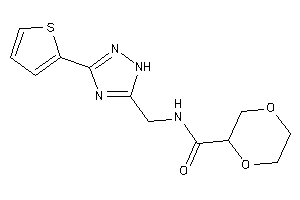 N-[[3-(2-thienyl)-1H-1,2,4-triazol-5-yl]methyl]-1,4-dioxane-2-carboxamide