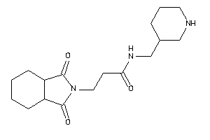 3-(1,3-diketo-3a,4,5,6,7,7a-hexahydroisoindol-2-yl)-N-(3-piperidylmethyl)propionamide