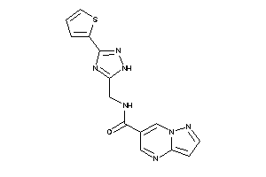 N-[[3-(2-thienyl)-1H-1,2,4-triazol-5-yl]methyl]pyrazolo[1,5-a]pyrimidine-6-carboxamide