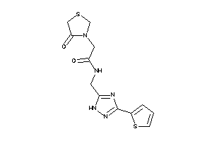 2-(4-ketothiazolidin-3-yl)-N-[[3-(2-thienyl)-1H-1,2,4-triazol-5-yl]methyl]acetamide