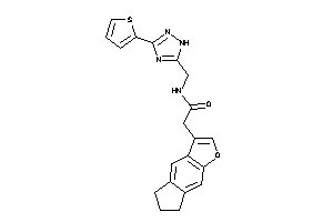 2-(6,7-dihydro-5H-cyclopenta[f]benzofuran-3-yl)-N-[[3-(2-thienyl)-1H-1,2,4-triazol-5-yl]methyl]acetamide