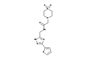 2-(1,1-diketo-1,4-thiazinan-4-yl)-N-[[3-(2-thienyl)-1H-1,2,4-triazol-5-yl]methyl]acetamide