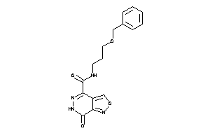 N-(3-benzoxypropyl)-7-keto-6H-isoxazolo[3,4-d]pyridazine-4-carboxamide