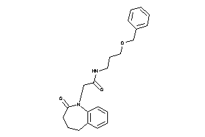 N-(3-benzoxypropyl)-2-(2-keto-4,5-dihydro-3H-1-benzazepin-1-yl)acetamide