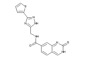 N-[[3-(2-thienyl)-1H-1,2,4-triazol-5-yl]methyl]-2-thioxo-3H-quinazoline-7-carboxamide