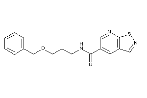 N-(3-benzoxypropyl)isothiazolo[5,4-b]pyridine-5-carboxamide