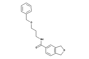 N-(3-benzoxypropyl)phthalan-5-carboxamide