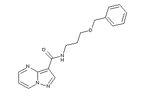 N-(3-benzoxypropyl)pyrazolo[1,5-a]pyrimidine-3-carboxamide