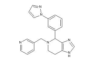 4-(3-pyrazol-1-ylphenyl)-5-(3-pyridylmethyl)-1,4,6,7-tetrahydroimidazo[4,5-c]pyridine