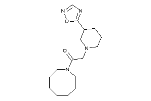 1-(azocan-1-yl)-2-[3-(1,2,4-oxadiazol-5-yl)piperidino]ethanone