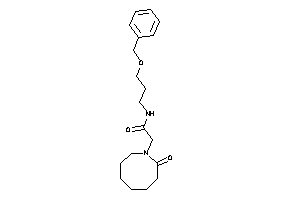 N-(3-benzoxypropyl)-2-(2-ketoazocan-1-yl)acetamide