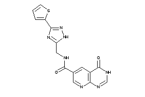 4-keto-N-[[3-(2-thienyl)-1H-1,2,4-triazol-5-yl]methyl]-3H-pyrido[2,3-d]pyrimidine-6-carboxamide