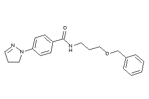 N-(3-benzoxypropyl)-4-(2-pyrazolin-1-yl)benzamide