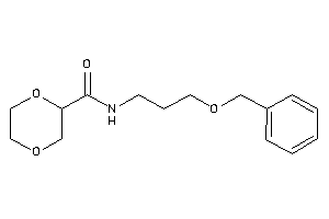 Image of N-(3-benzoxypropyl)-1,4-dioxane-2-carboxamide