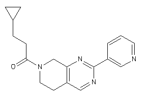 3-cyclopropyl-1-[2-(3-pyridyl)-6,8-dihydro-5H-pyrido[3,4-d]pyrimidin-7-yl]propan-1-one