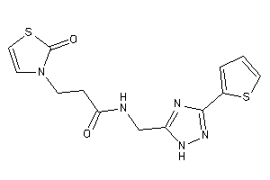 3-(2-keto-4-thiazolin-3-yl)-N-[[3-(2-thienyl)-1H-1,2,4-triazol-5-yl]methyl]propionamide