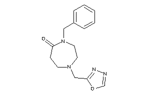 4-benzyl-1-(1,3,4-oxadiazol-2-ylmethyl)-1,4-diazepan-5-one