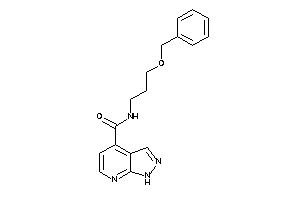 N-(3-benzoxypropyl)-1H-pyrazolo[3,4-b]pyridine-4-carboxamide