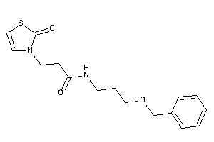 N-(3-benzoxypropyl)-3-(2-keto-4-thiazolin-3-yl)propionamide