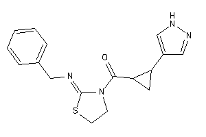 (2-benzyliminothiazolidin-3-yl)-[2-(1H-pyrazol-4-yl)cyclopropyl]methanone