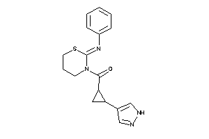 (2-phenylimino-1,3-thiazinan-3-yl)-[2-(1H-pyrazol-4-yl)cyclopropyl]methanone