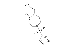 4-(cyclopropylmethyl)-1-(1H-pyrazol-4-ylsulfonyl)-1,4-diazepan-5-one