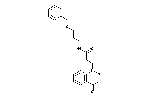 Image of N-(3-benzoxypropyl)-3-(4-ketocinnolin-1-yl)propionamide