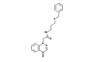 Image of N-(3-benzoxypropyl)-2-(4-ketocinnolin-1-yl)acetamide