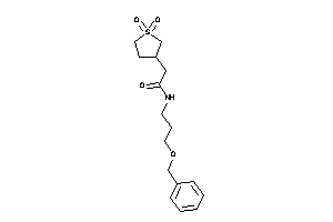 N-(3-benzoxypropyl)-2-(1,1-diketothiolan-3-yl)acetamide