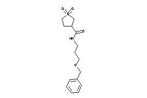 N-(3-benzoxypropyl)-1,1-diketo-thiolane-3-carboxamide