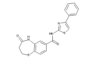 4-keto-N-(4-phenylthiazol-2-yl)-3,5-dihydro-2H-1,5-benzothiazepine-7-carboxamide