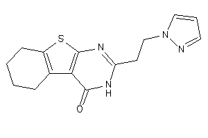 2-(2-pyrazol-1-ylethyl)-5,6,7,8-tetrahydro-3H-benzothiopheno[2,3-d]pyrimidin-4-one