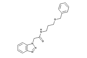 2-(benzotriazol-1-yl)-N-(3-benzoxypropyl)acetamide