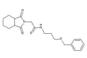 N-(3-benzoxypropyl)-2-(1,3-diketo-3a,4,5,6,7,7a-hexahydroisoindol-2-yl)acetamide