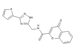 4-keto-N-[[3-(2-thienyl)-1H-1,2,4-triazol-5-yl]methyl]chromene-2-carboxamide