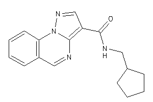 Image of N-(cyclopentylmethyl)pyrazolo[1,5-a]quinazoline-3-carboxamide