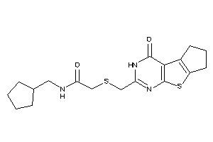 N-(cyclopentylmethyl)-2-[(ketoBLAHyl)methylthio]acetamide