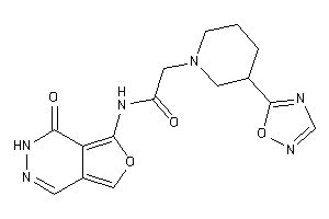 N-(4-keto-3H-furo[3,4-d]pyridazin-5-yl)-2-[3-(1,2,4-oxadiazol-5-yl)piperidino]acetamide