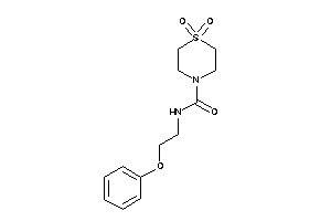 1,1-diketo-N-(2-phenoxyethyl)-1,4-thiazinane-4-carboxamide