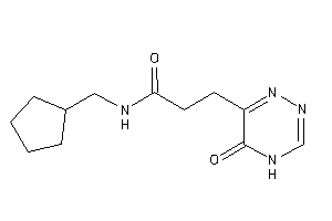 N-(cyclopentylmethyl)-3-(5-keto-4H-1,2,4-triazin-6-yl)propionamide